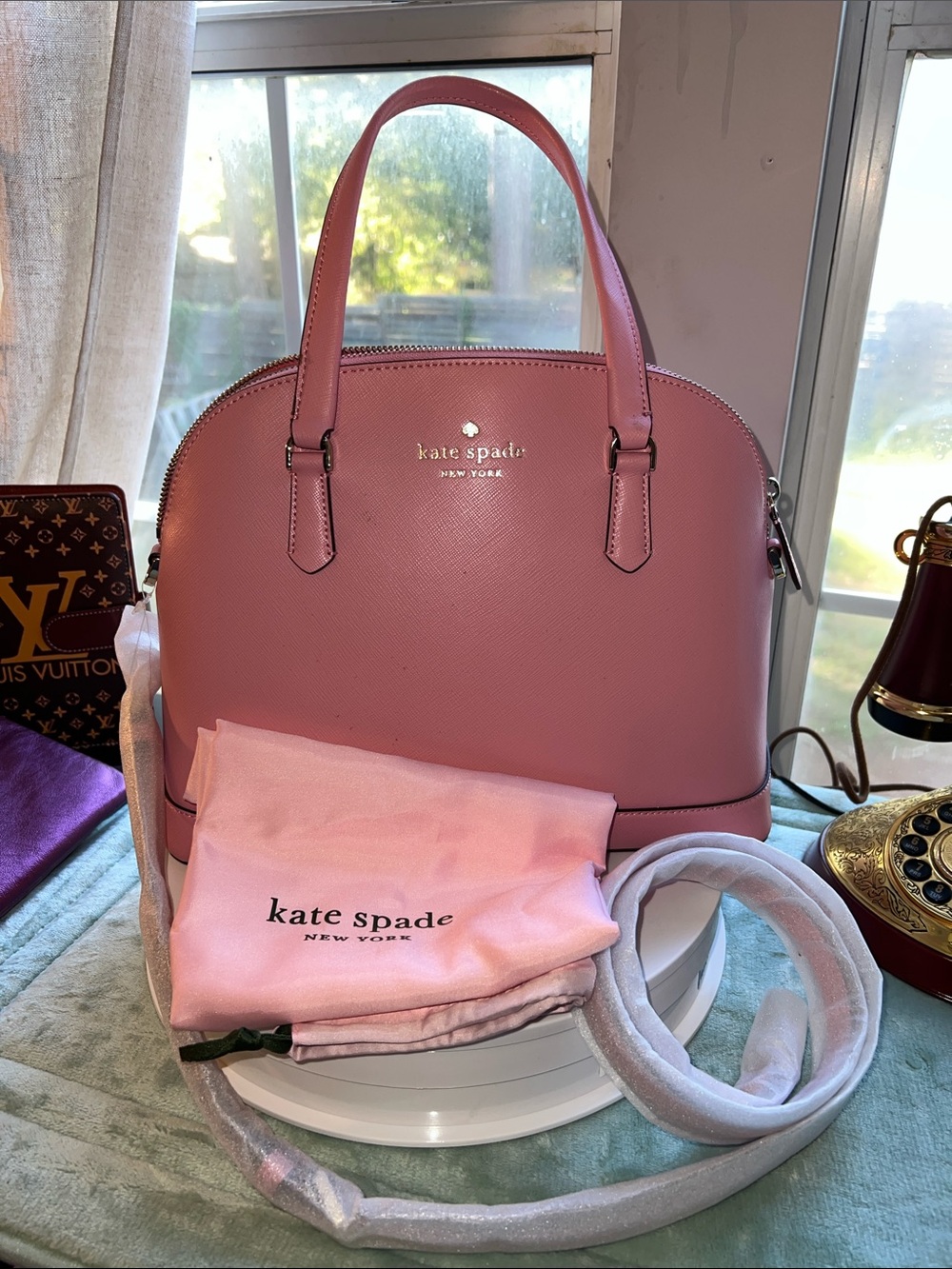 kate spade Pink Dome Satchel with Top Handles